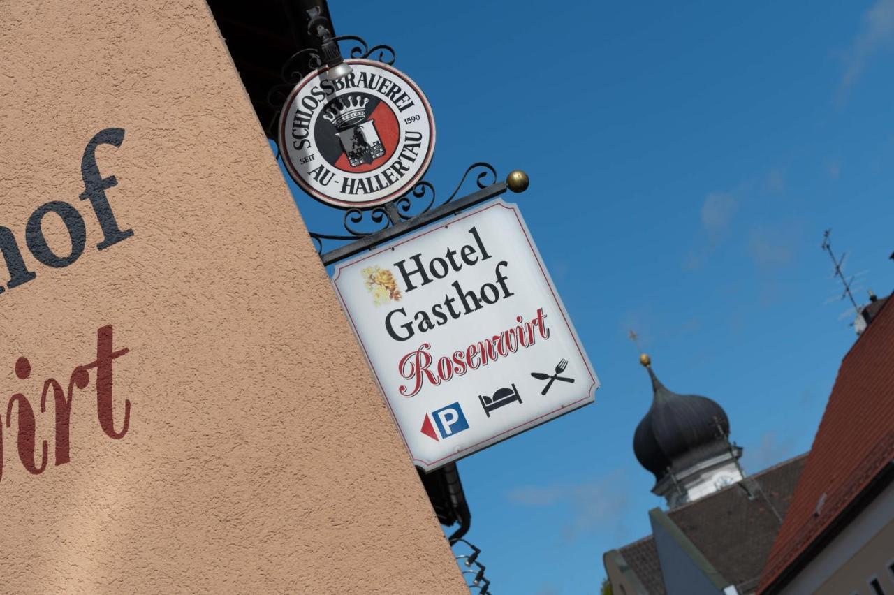 Hotel Gasthof Rosenwirt Au in der Hallertau Eksteriør bilde